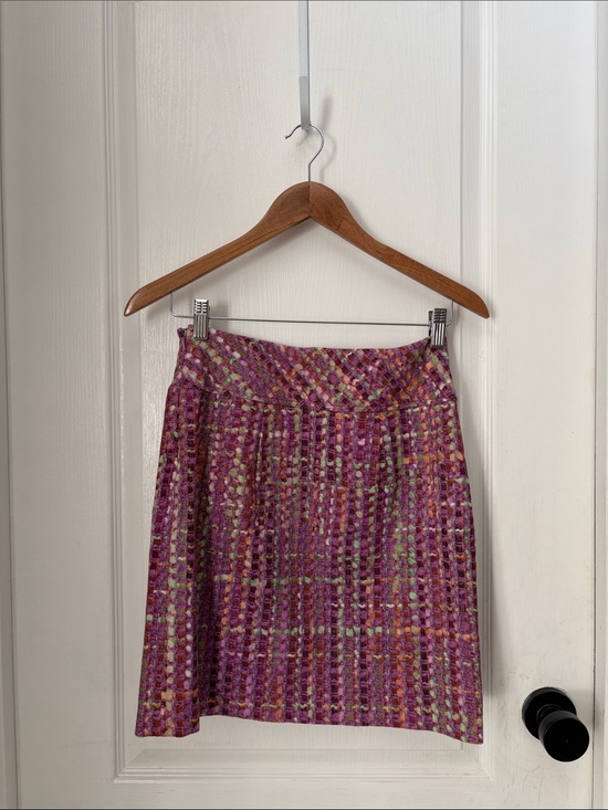 Etcetera Dresses & Skirts - Etcetera Pink Multicolor Textured A-Line Skirt